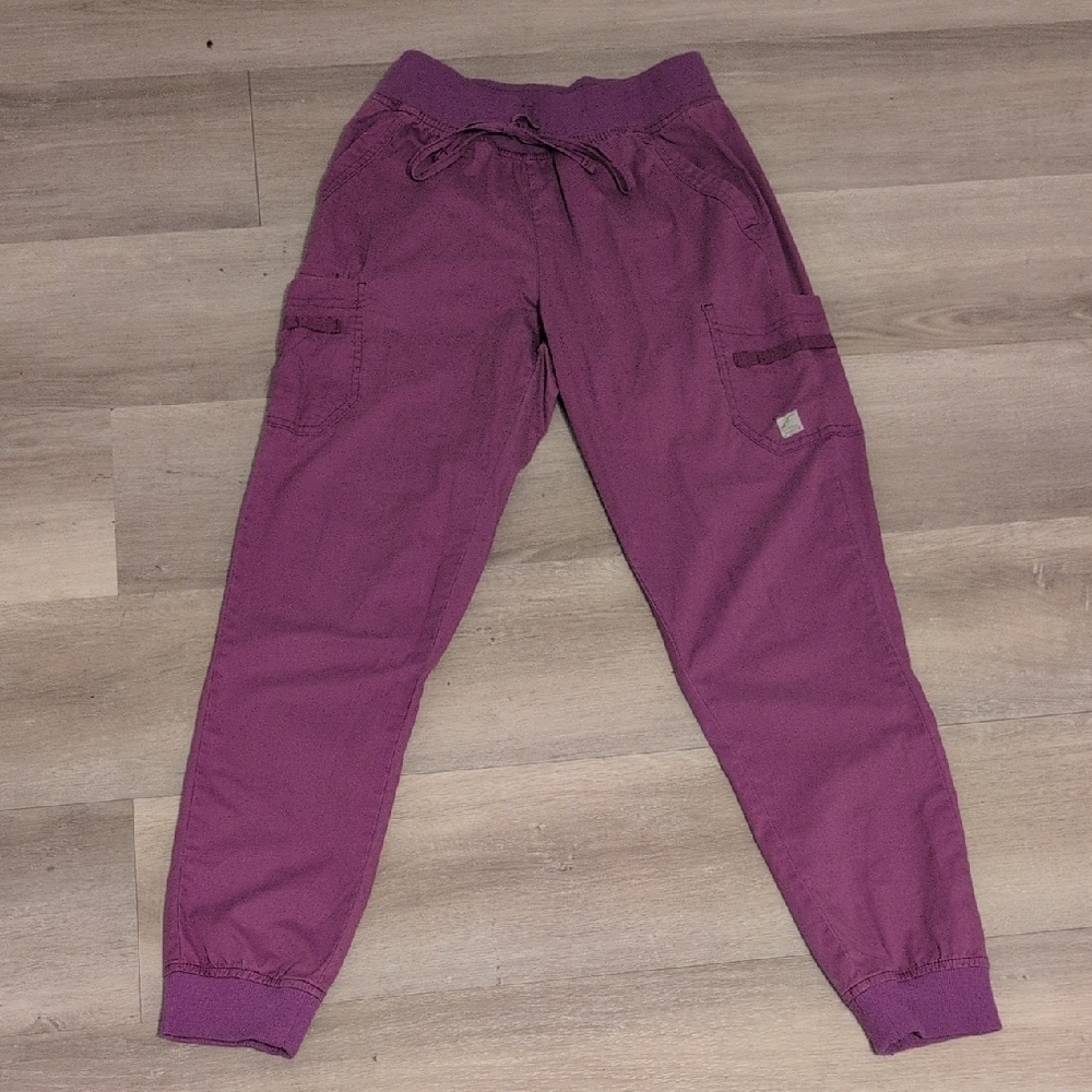 Butter-soft Solid Purple Scrub Pants